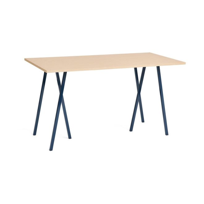 Hay loop stand incl. support barbord 87,5x180 cm maroon red-clear lacq. oak
