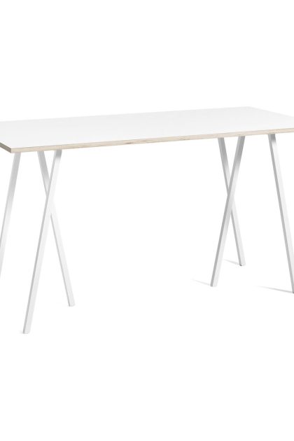 Hay loop stand incl. support barbord 87,5x180 cm white-white laminate-plywood