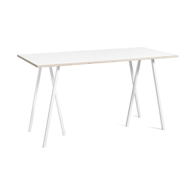 Hay loop stand incl. support barbord 87,5x180 cm white-white laminate-plywood