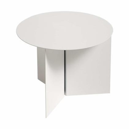 Hay slit soffbord Ø45 cm white