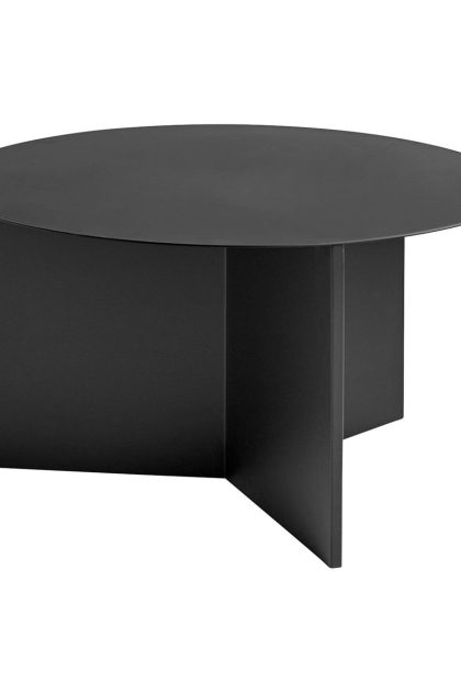Hay slit soffbord Ø65 cm black