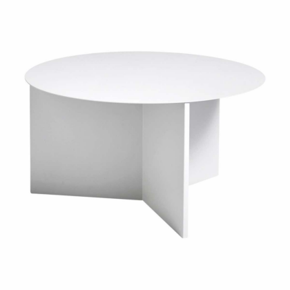 Hay slit soffbord Ø65 cm white