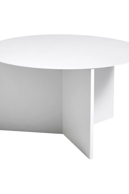 Hay slit soffbord Ø65 cm white