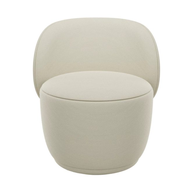 Blomus kuon fåtölj med snurrfunktion boucla beige
