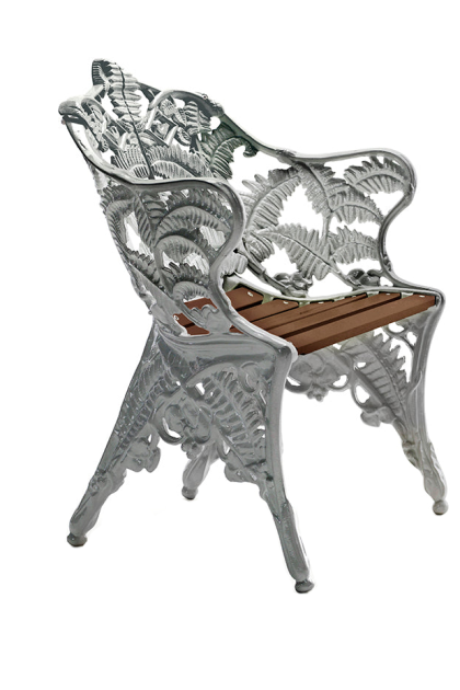 Byarums bruk classic fåtölj aluminium-oljad mahogny