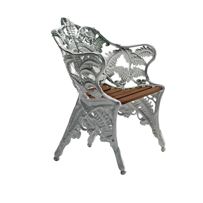 Byarums bruk classic fåtölj aluminium-oljad mahogny