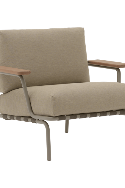 Muuto settle lounge chair loungefåtölj ribbed weave 5 taupe
