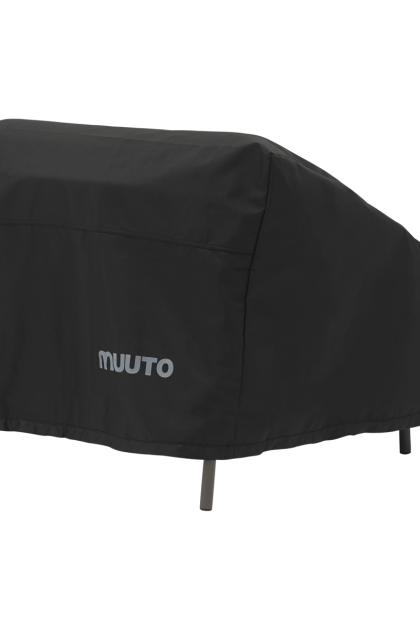 Muuto settle outdoor skydd till loungefåtölj black