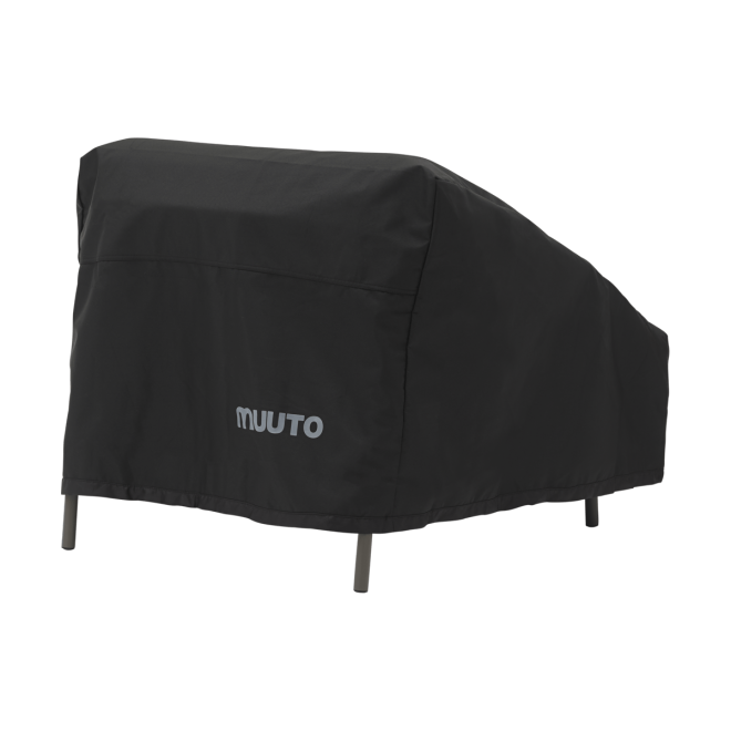 Muuto settle outdoor skydd till loungefåtölj black
