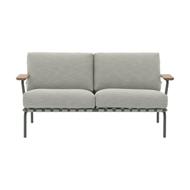 Muuto settle 2-sits soffa ribbed weave 2 dark green