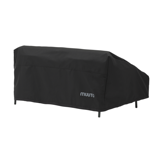Muuto settle outdoor skydd till 2-sits soffa black