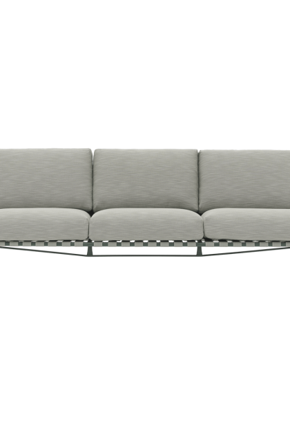 Muuto settle 3-sits soffa ribbed weave 2 dark green