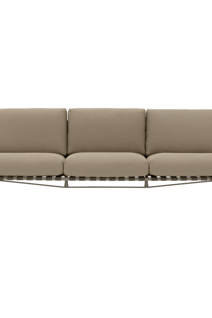 Muuto settle 3-sits soffa ribbed weave 5 taupe