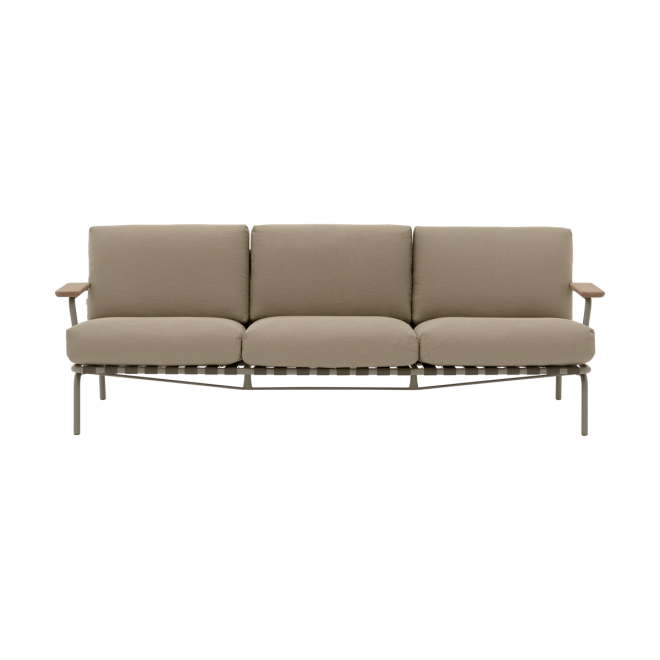 Muuto settle 3-sits soffa ribbed weave 5 taupe