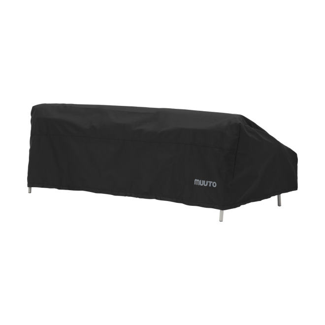 Muuto settle outdoor skydd till 3-sits soffa black