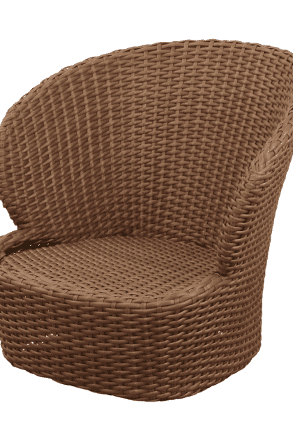 Cane-line coast loungefåtölj swivel umber brown (flat weave)
