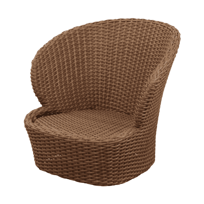 Cane-line coast loungefåtölj swivel umber brown (flat weave)