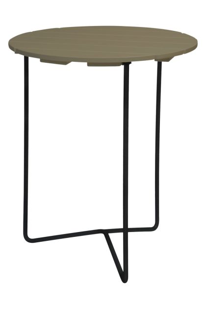 Grythyttan stålmöbler table 6b bord Ø60 cm ljusgrön ek-svart