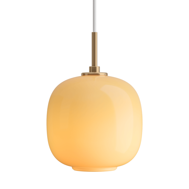 Louis poulsen vl45 radiohuspendel Ø17,5 cm brass-amber glass