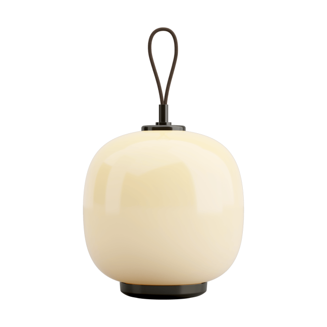 Louis poulsen vl45 radiohus portabel lampa Ø17,5 cm brass-pale yellow glass