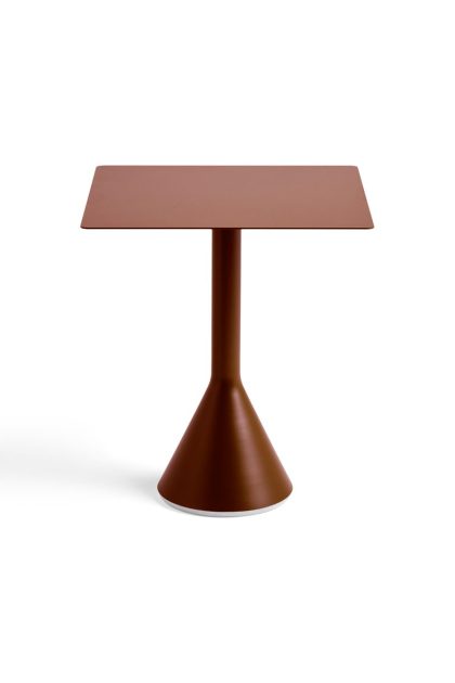 Hay palissade cone kvadratiskt cafébord 65x65 cm iron red