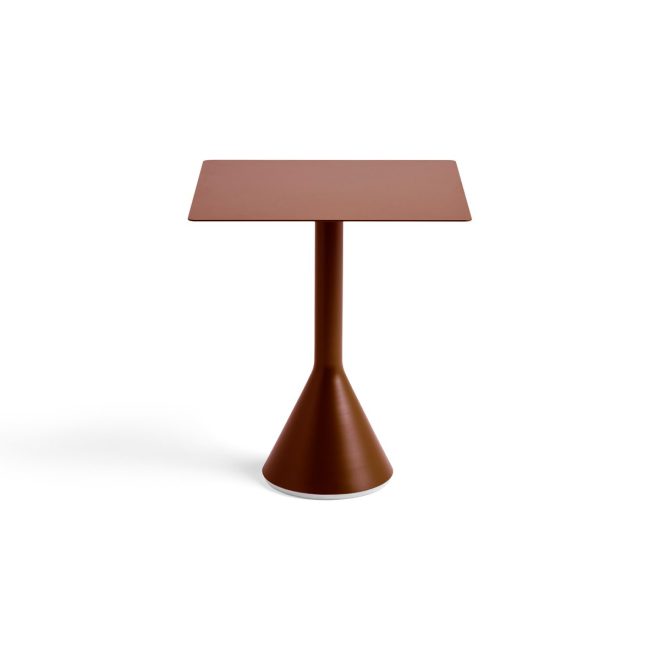 Hay palissade cone kvadratiskt cafébord 65x65 cm iron red