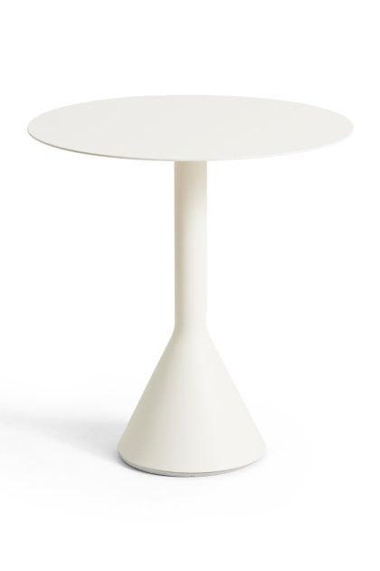 Hay palissade cone runt cafébord cream white, Ø70 cm