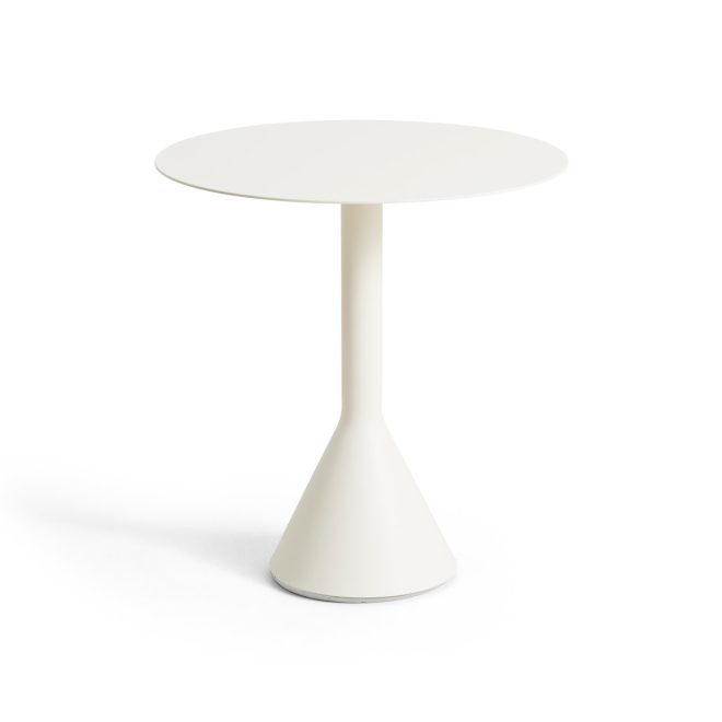 Hay palissade cone runt cafébord cream white, Ø70 cm