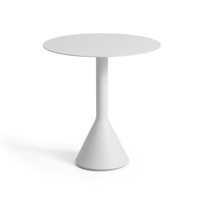 Hay palissade cone runt cafébord sky grey, Ø70 cm