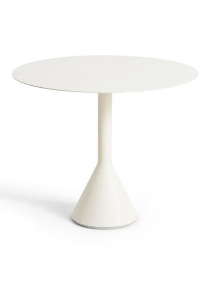 Hay palissade cone runt cafébord cream white, Ø90 cm
