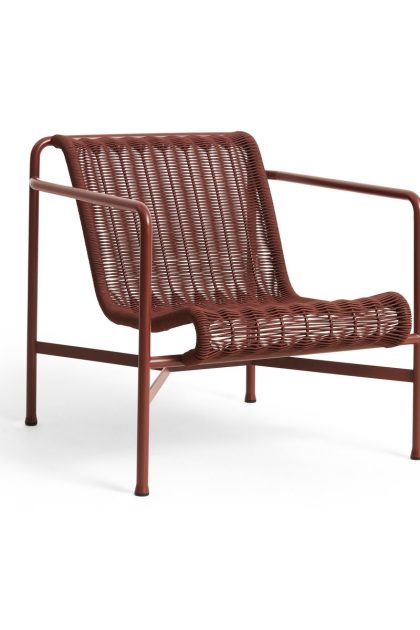 Hay palissade cord low loungefåtölj iron red
