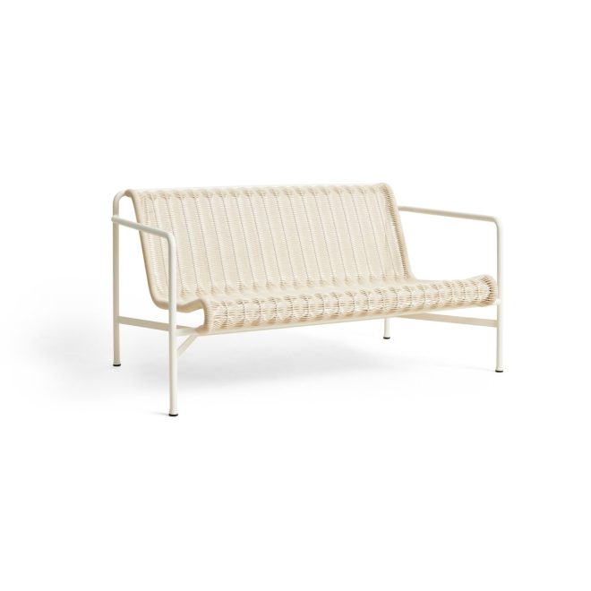 Hay palissade cord loungesoffa cream white