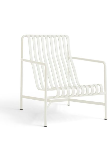 Hay palissade high loungefåtölj cream white