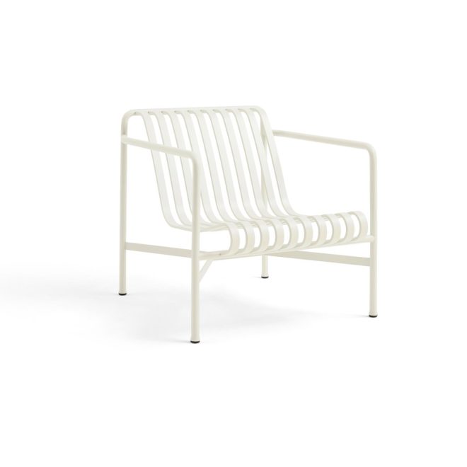 Hay palissade low loungefåtölj cream white