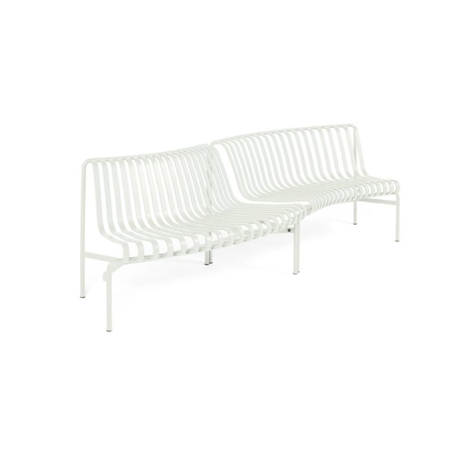Hay palissade dining parkbänk in-out cream white