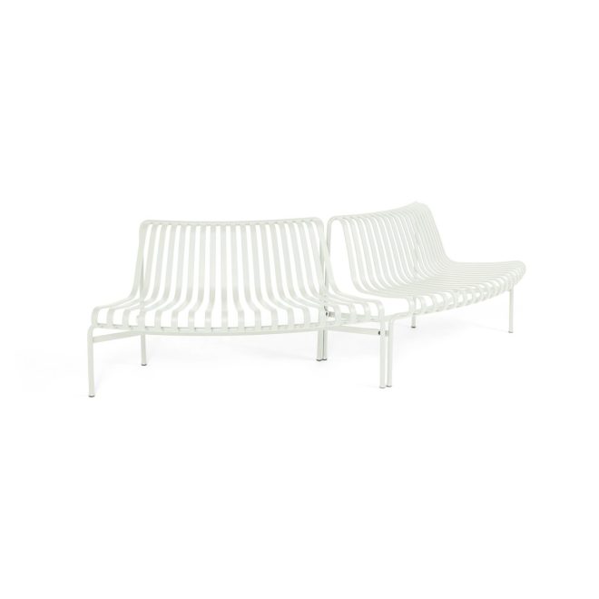 Hay palissade dining parkbänk out-out cream white