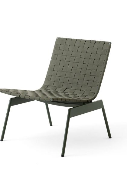 &tradition ville outdoor av44 loungestol bronze green