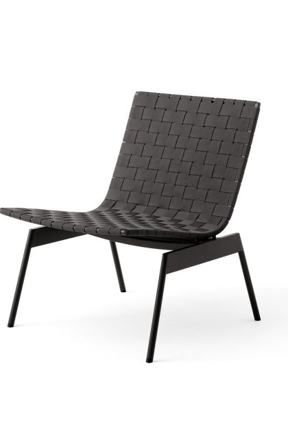 &tradition ville outdoor av44 loungestol warm black