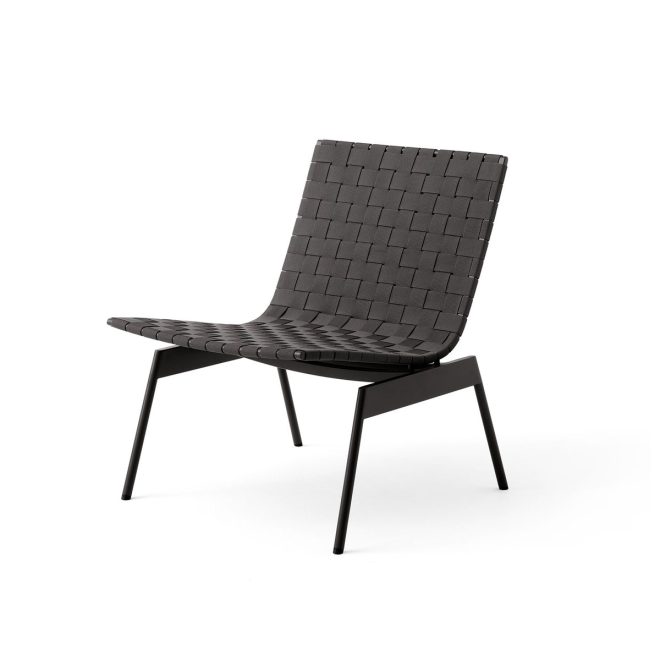&tradition ville outdoor av44 loungestol warm black