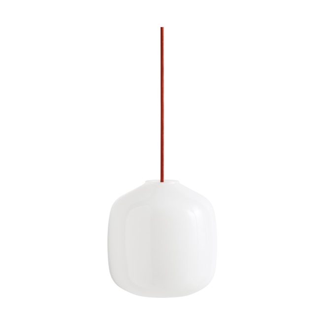 Hay buoy pendel Ø20 cm opal glass-rusty red