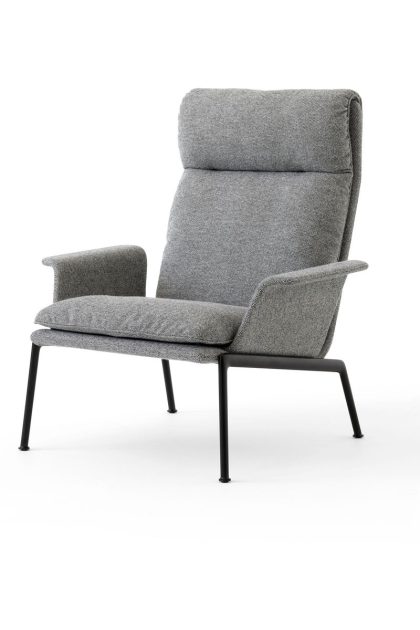 &tradition muno ln17 high back loungefåtölj warm black-hallingdal 0126