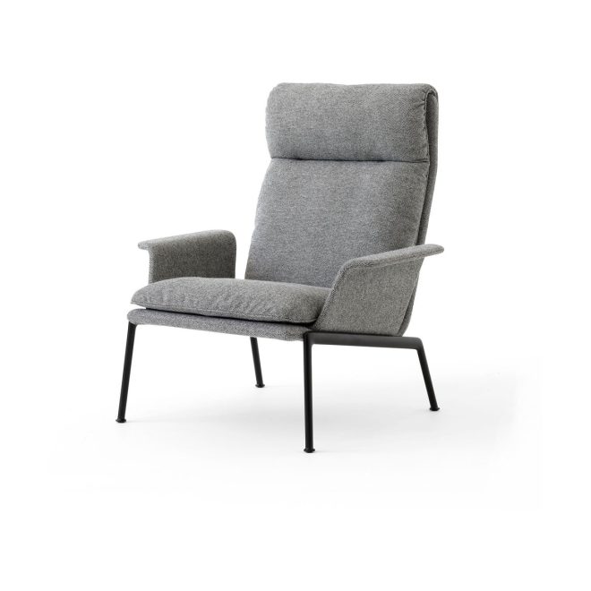 &tradition muno ln17 high back loungefåtölj warm black-hallingdal 0126