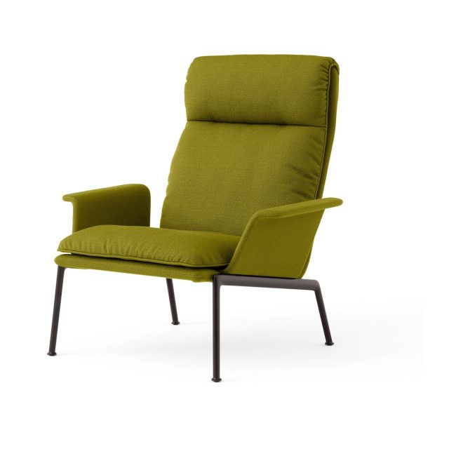 &tradition muno ln17 high back loungefåtölj warm black-vidar 0956