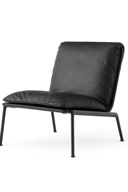 &tradition muno ln18 loungefåtölj warm black-noble leather black