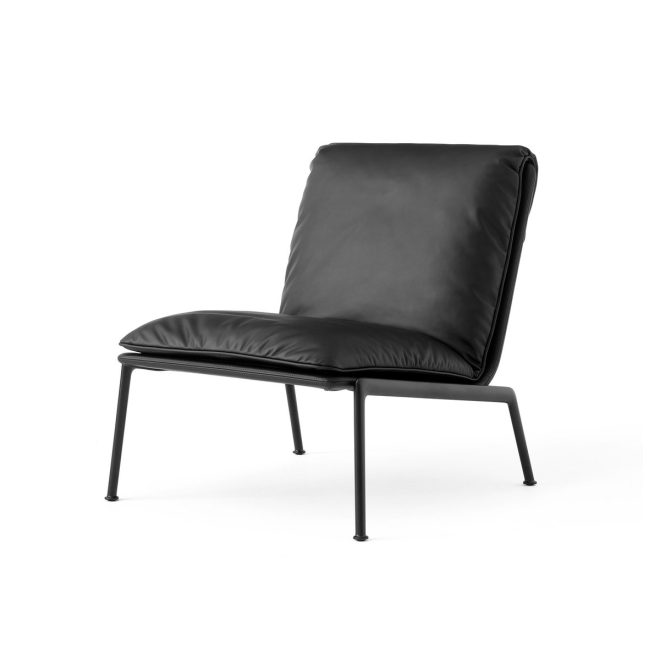 &tradition muno ln18 loungefåtölj warm black-noble leather black