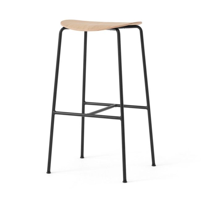 &tradition pavilion av38 barpall 79 cm black-lacquered oak