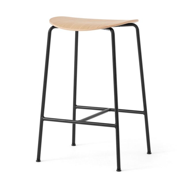 &tradition pavilion av37 barpall 68 cm black-lacquered oak