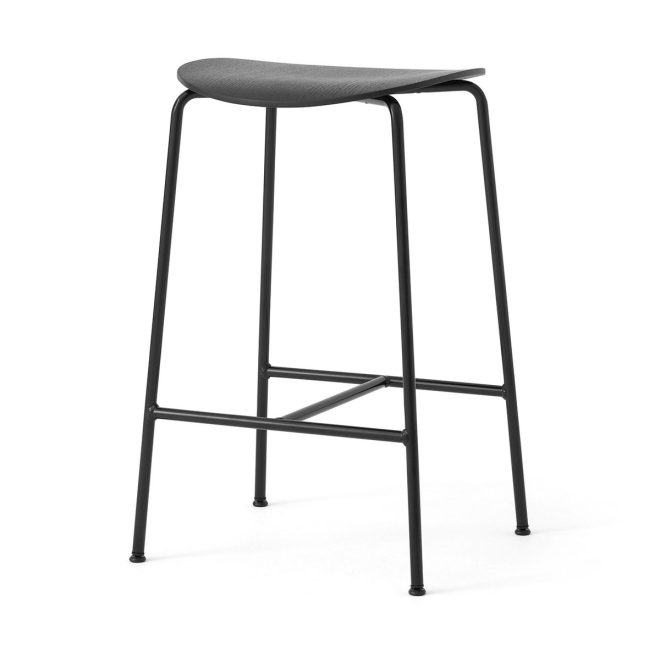 &tradition pavilion av37 barpall 68 cm black-black lacquered oak