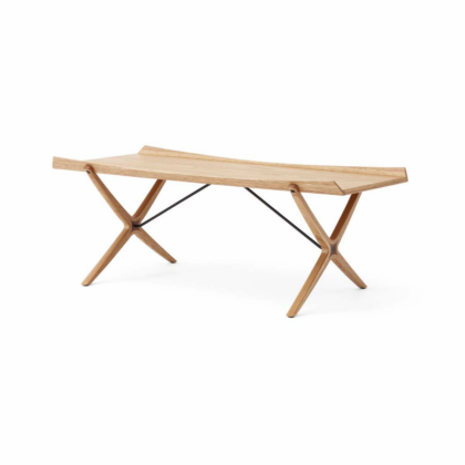 &tradition x hm13 soffbord 61x120 cm lacquered oak-walnut inserts