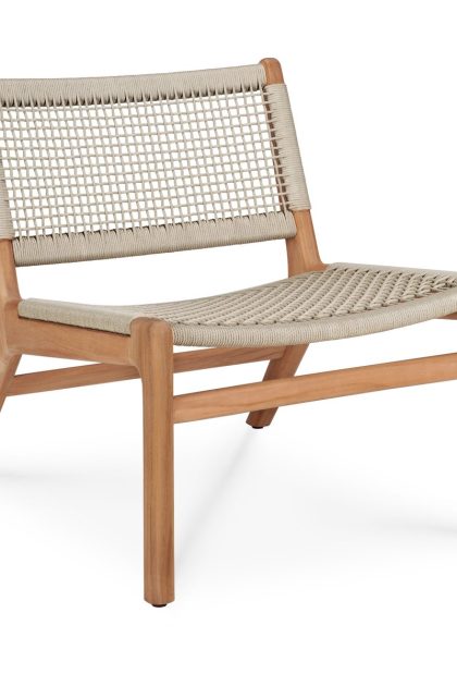 Ethnicraft jack outdoor loungefåtölj teak beige